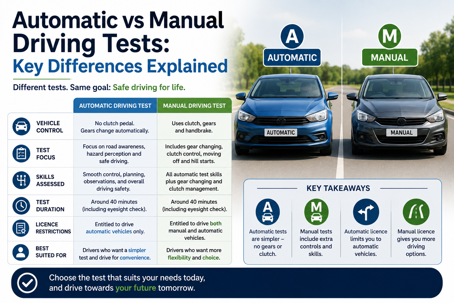Automatic vs Manual Driving Tests: Key Differences Explained 1 Driving Schools Near Me